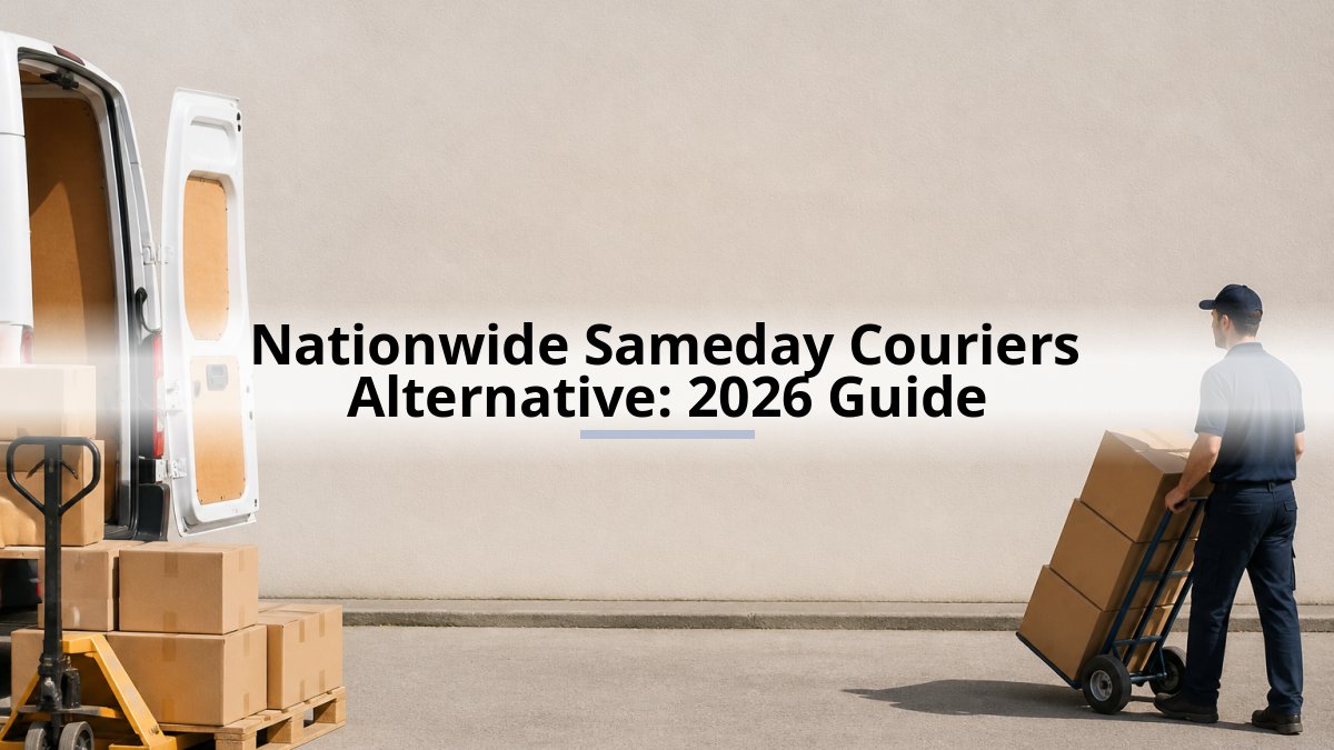 Nationwide Sameday Couriers Alternative: 2026 Guide
