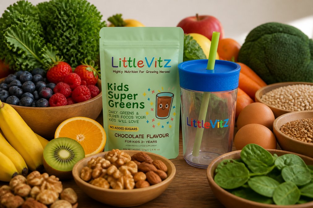 Professional illustration showing natural alternatives to artificial gummy vitamins