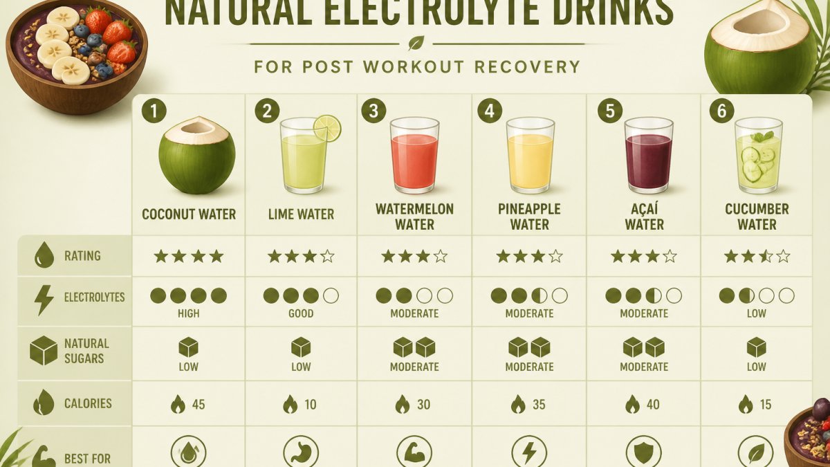 Natural Electrolyte Drinks for Post Workout Recovery