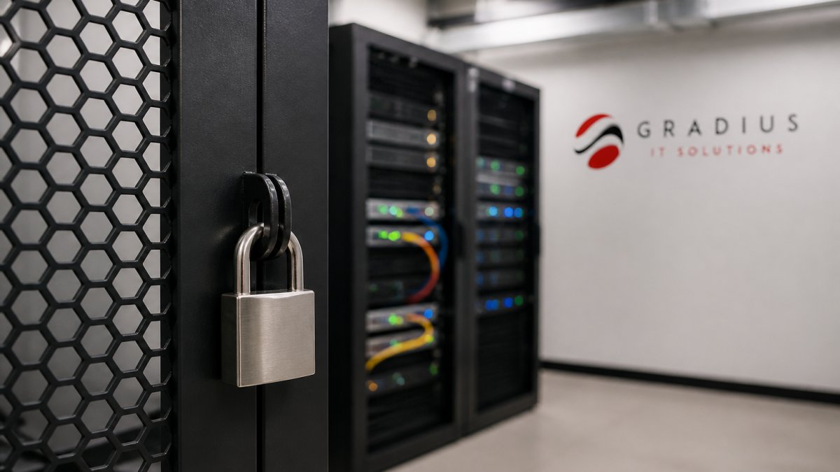 IT professional monitoring real-time threat dashboards as part of layered network security solutions in an operations center.