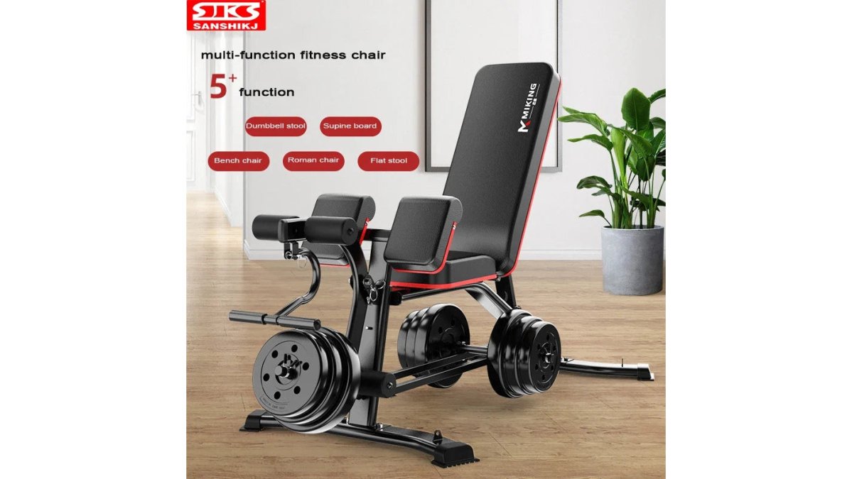 New Upgraded Multi-function Weightlifting Bench, Home Abdominal Waist Fitness Bench, Dumbbell Training Auxiliary Stool