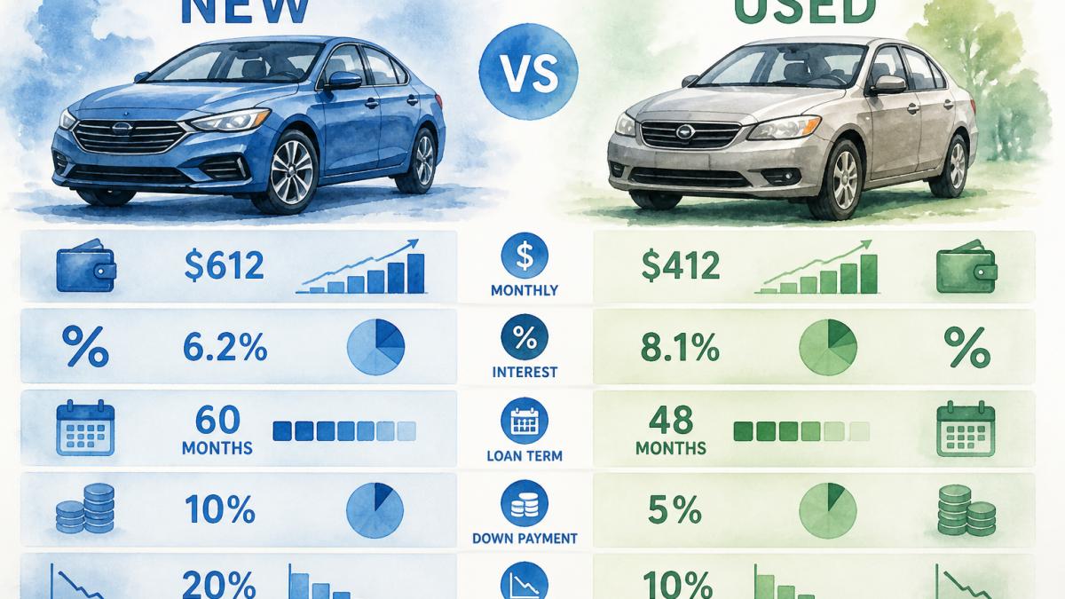 New vs Used Car Financing Options: 2026 Comparison