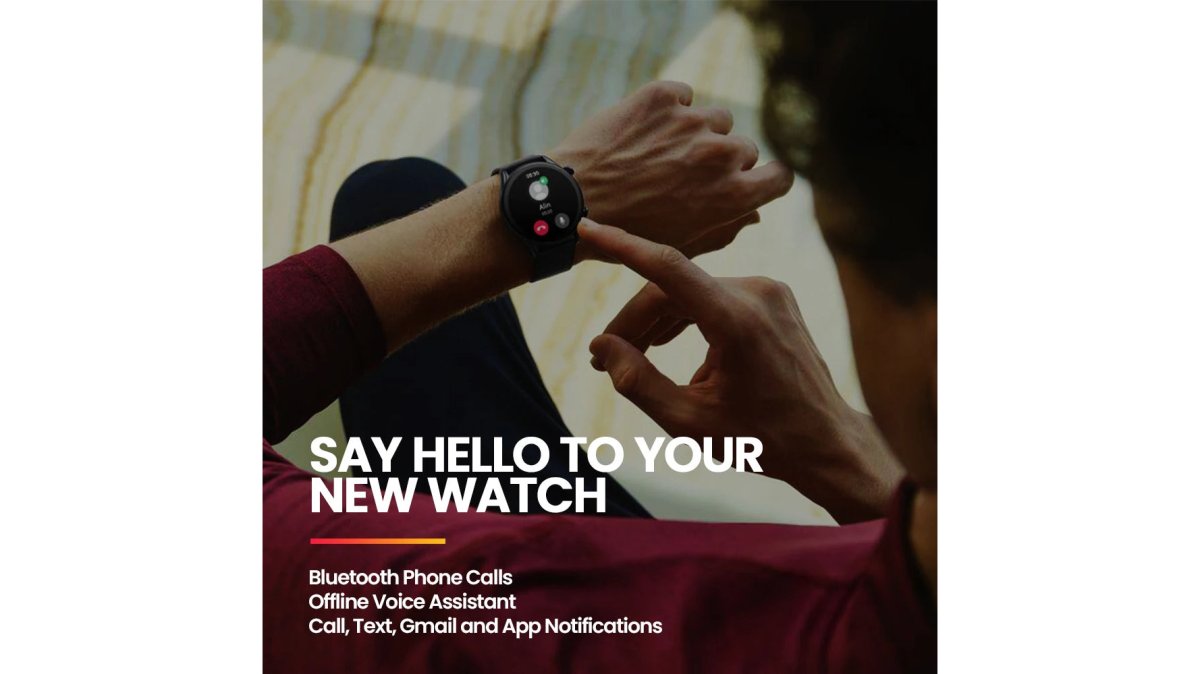 New Zeblaze Btalk 3 Plus Voice Calling Smart Watch 1.39'' Large HD Color Display Fitness Tracking Smartwatch for Men and Ladies