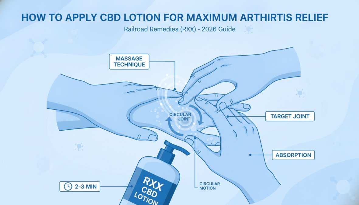 Step-by-step visual guide for non greasy cbd lotion for arthritis