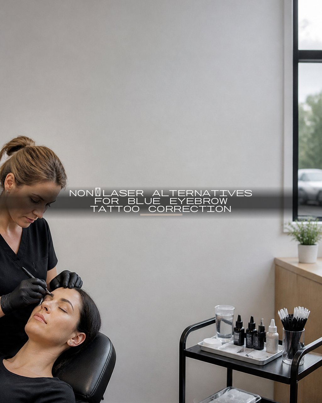 Non-Laser Alternatives for Blue Eyebrow Tattoo Correction