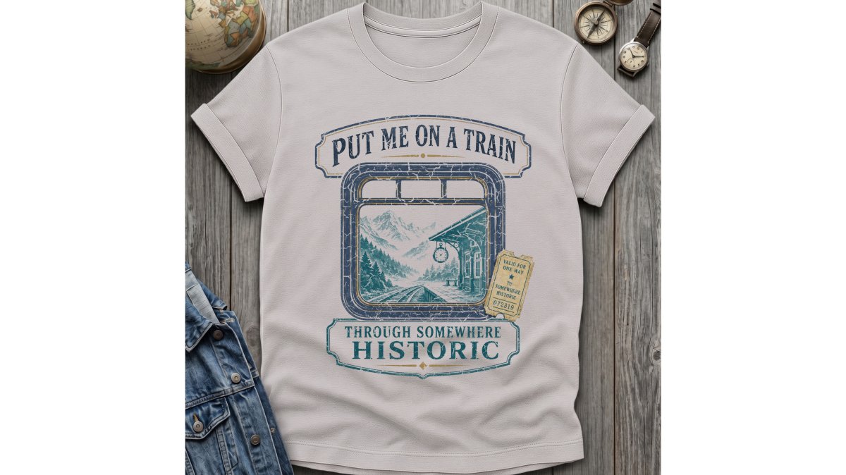 On A Train T-Shirt