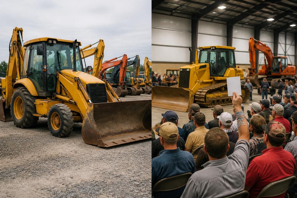 Online Marketplace vs Local Auction for Machinery