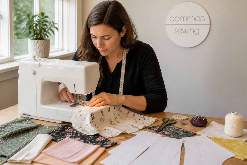 Diagram comparing the online sewing class price for structured beginner courses and essential tools