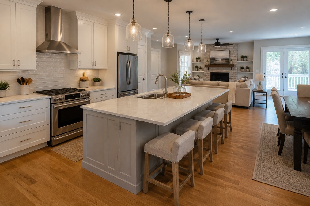Open Concept Kitchens in Homes: Benefits & Considerations