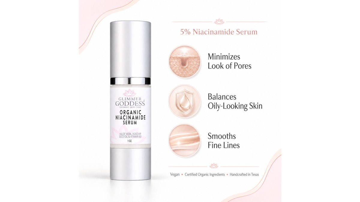 Organic Niacinamide Serum 5% – Pore Minimizer & Anti-Aging Treatment