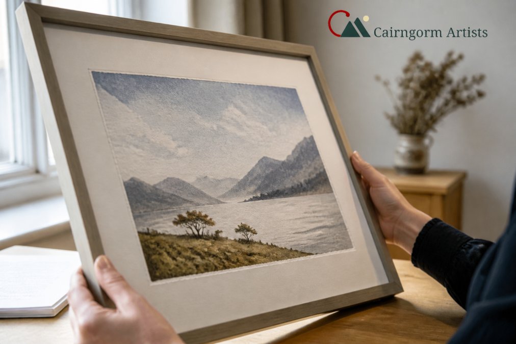 Illustration showing the benefits of original scottish art
