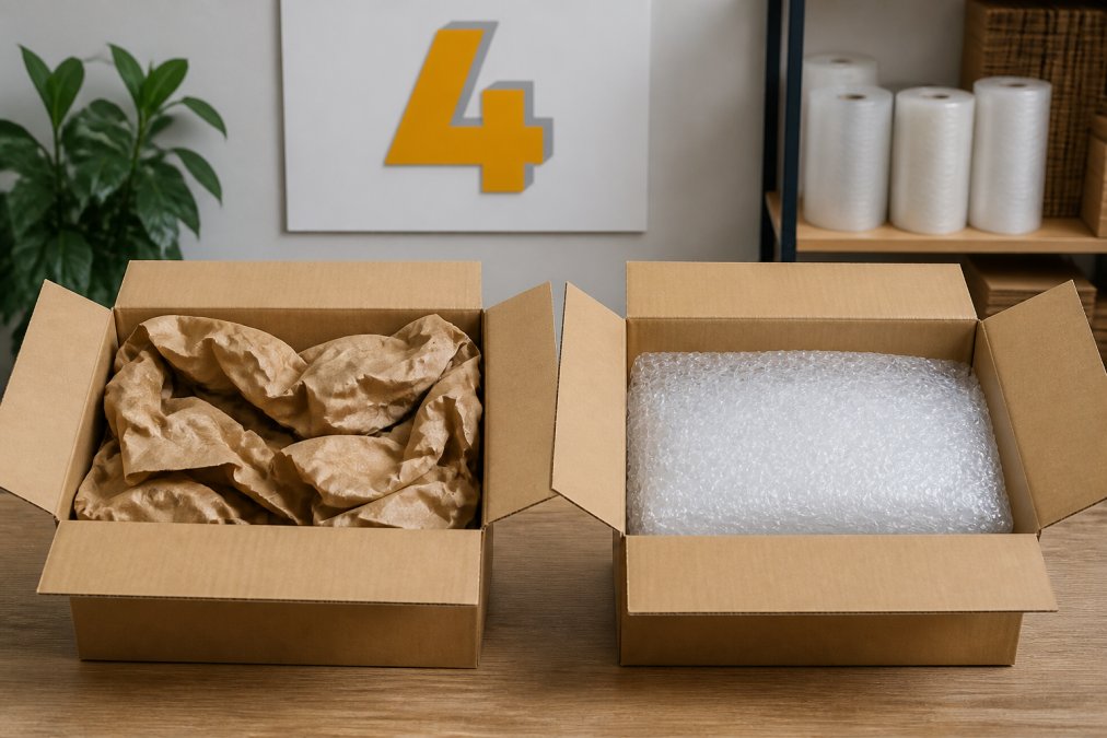 Paper Void Fill vs Bubble Wrap for Shipping