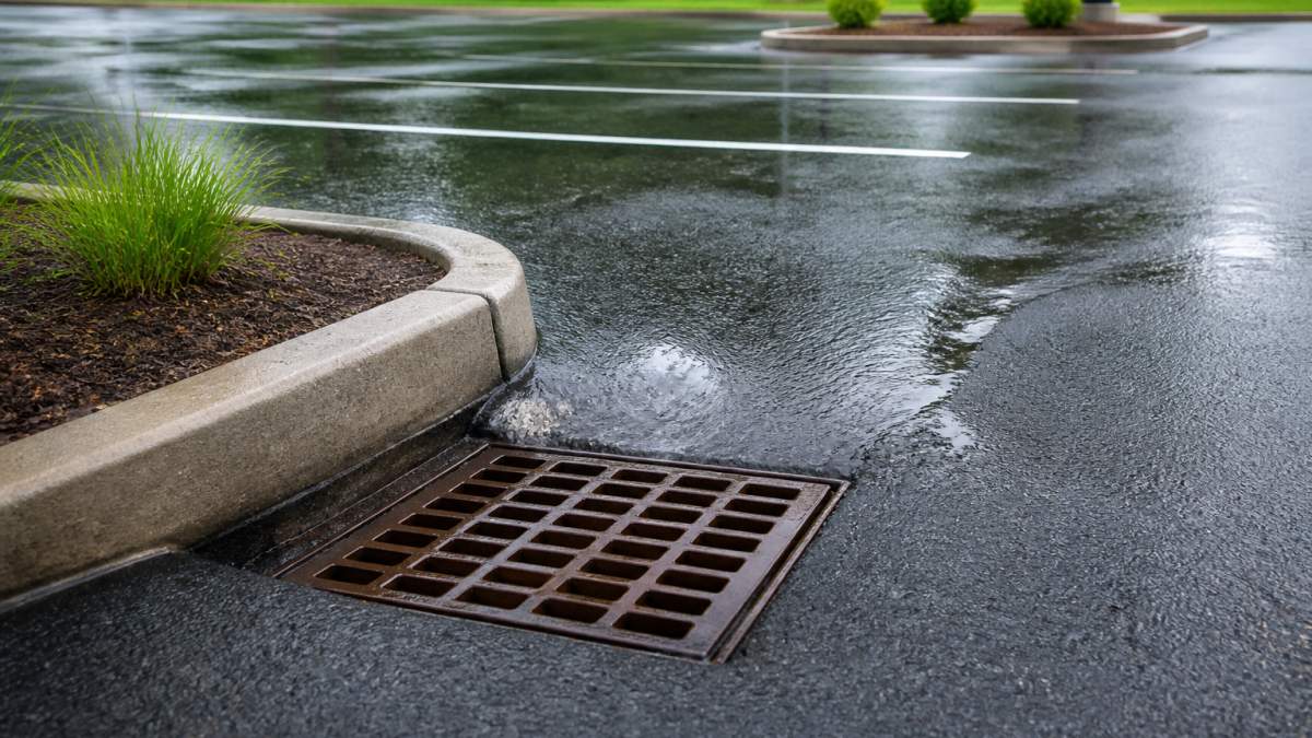 Parking Lot Drainage Solutions for Commercial Properties