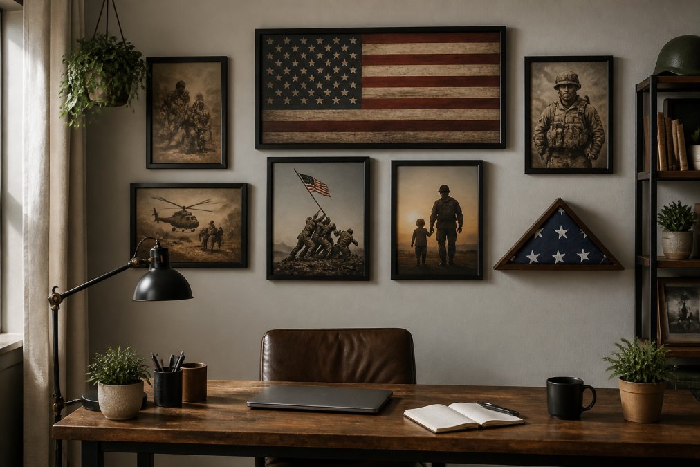 Patriotic Wall Art for Veterans: Display Ideas & Decor