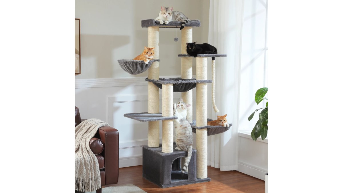 Pawz Road Large Multilevel Cat Tree With Hammock