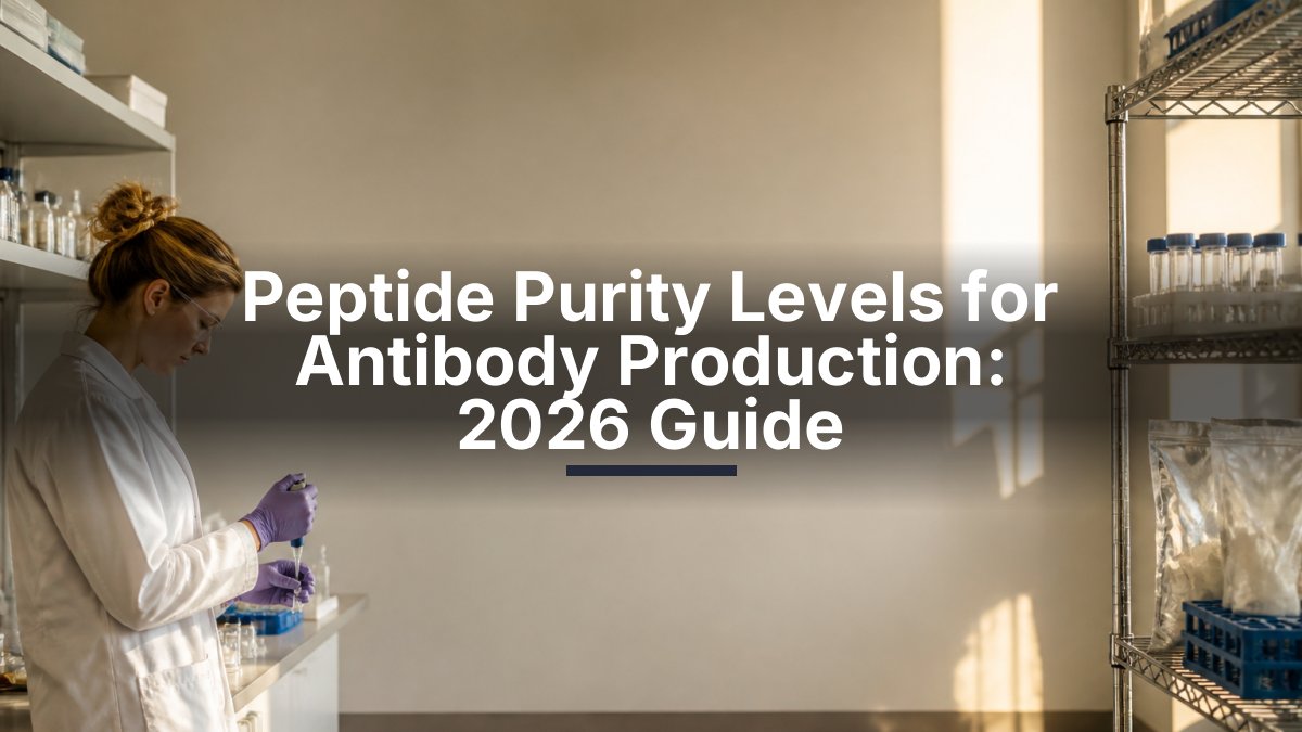 Peptide Purity Levels for Antibody Production: 2026 Guide