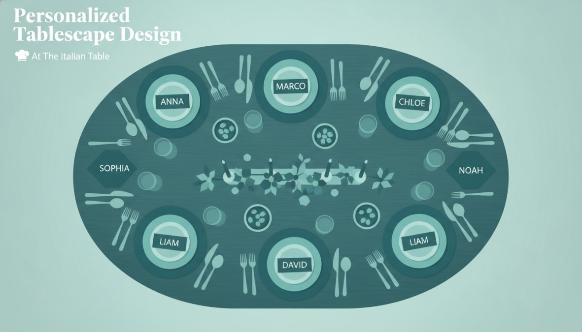 Professional illustration showing how to personalize a dining experience at home