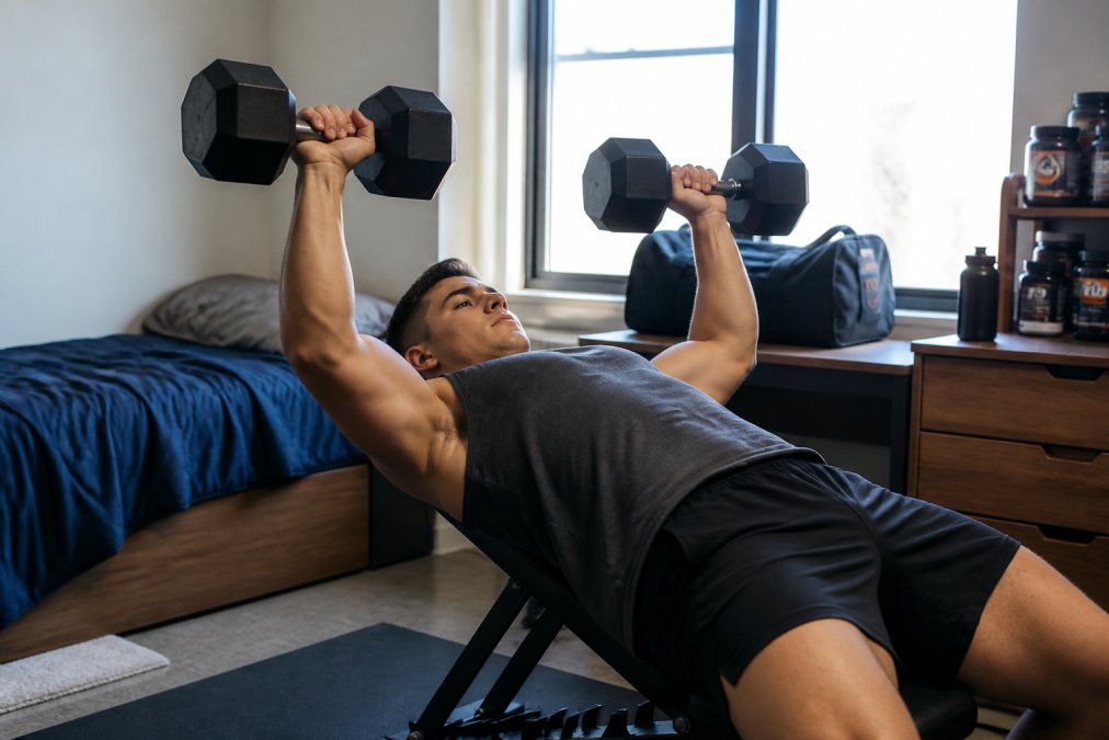 Professional illustration showing Student for personalized workout plans for busy students