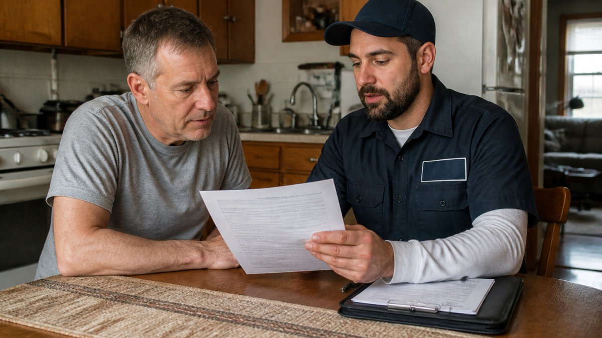 Infographic flowchart detailing how to verify a pest control cost quote before signing a service agreement.