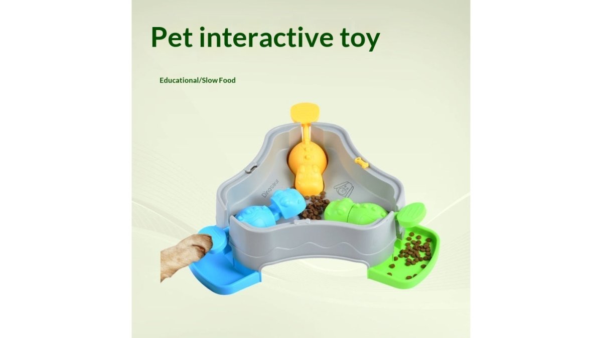 Pet Slow Feeder Toy Puzzle Press-to-Feed Dispenser