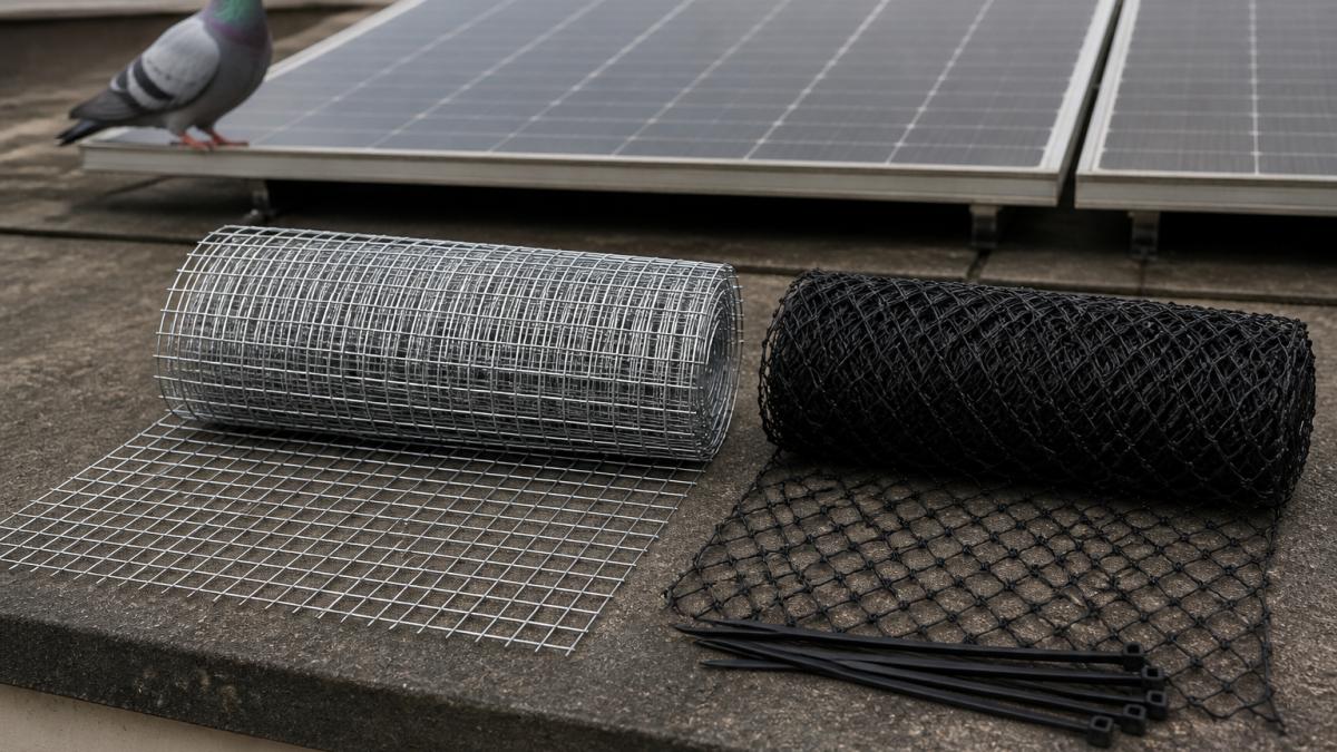 Pigeon Proofing Solar Panels: Mesh vs Netting