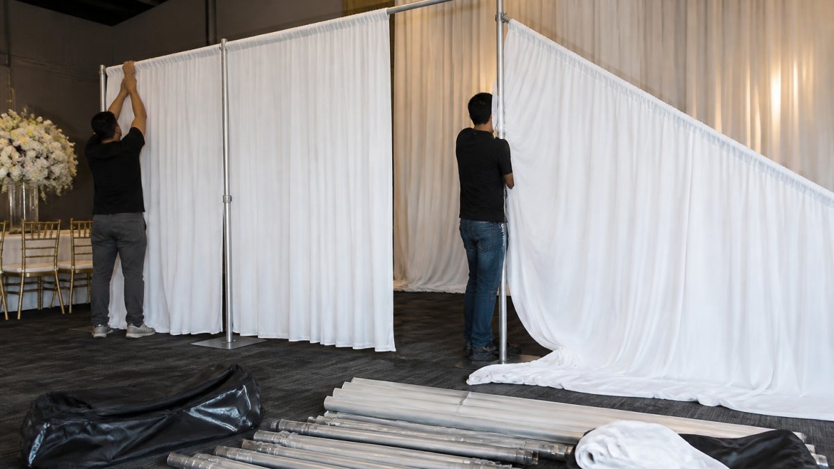 Pipe and Drape Setup Tips for Weddings