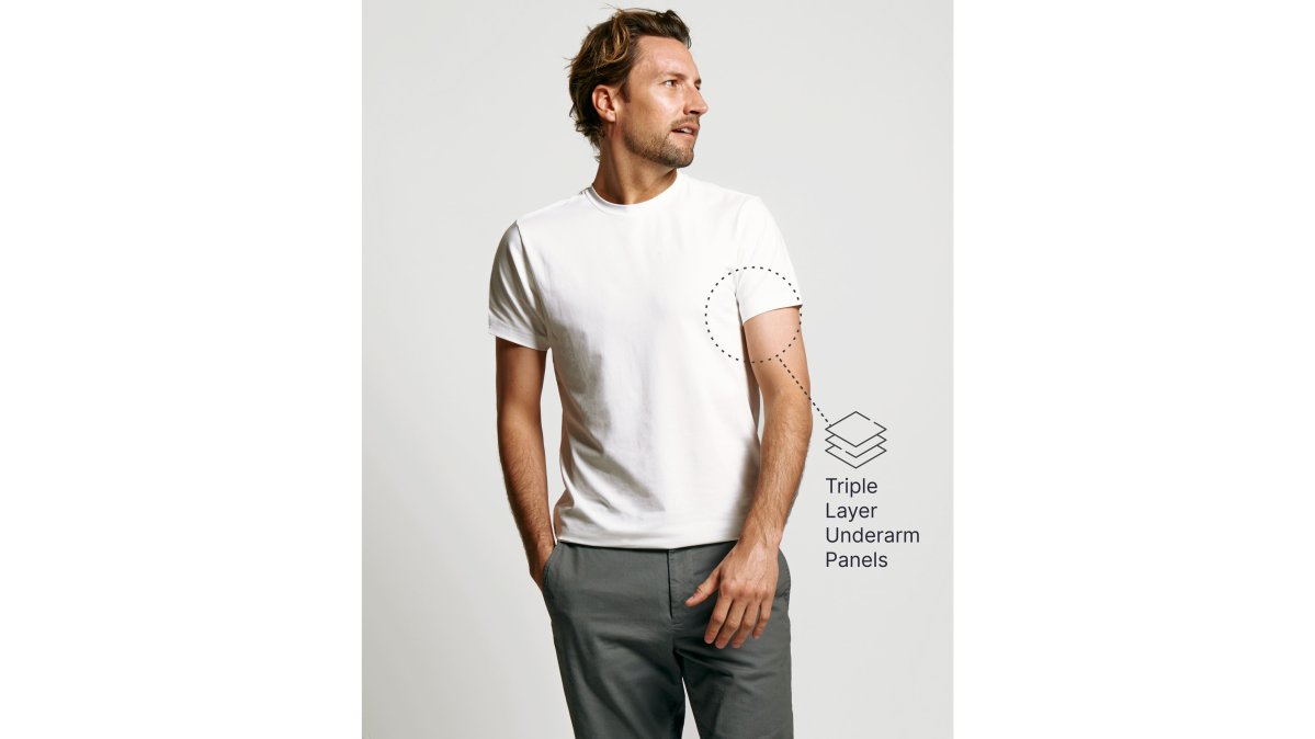 "Pit Stopper" Neat™ Crew Neck Undershirt