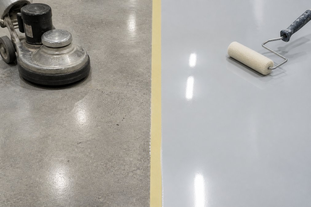 Polished Concrete and Resin Flooring: Understanding the Differences