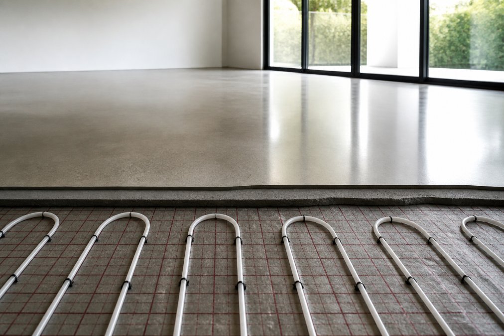 Polished Concrete and Heated Floors: Coordinating the Design