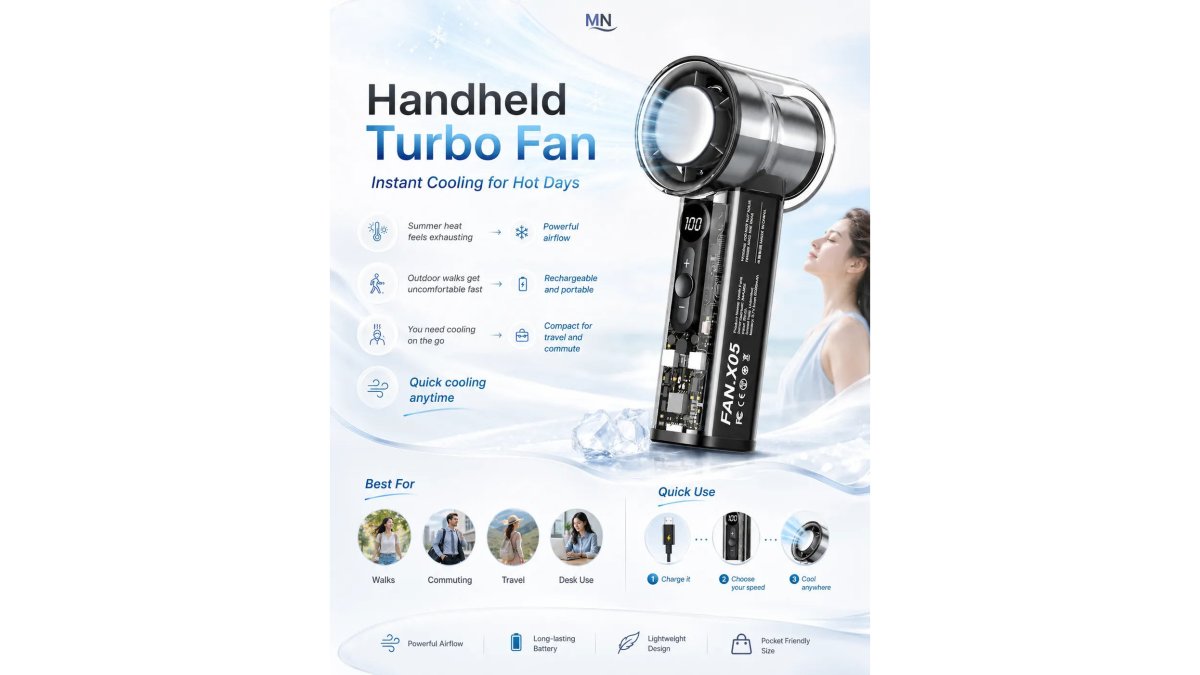 Portable Turbo Cooling Fan