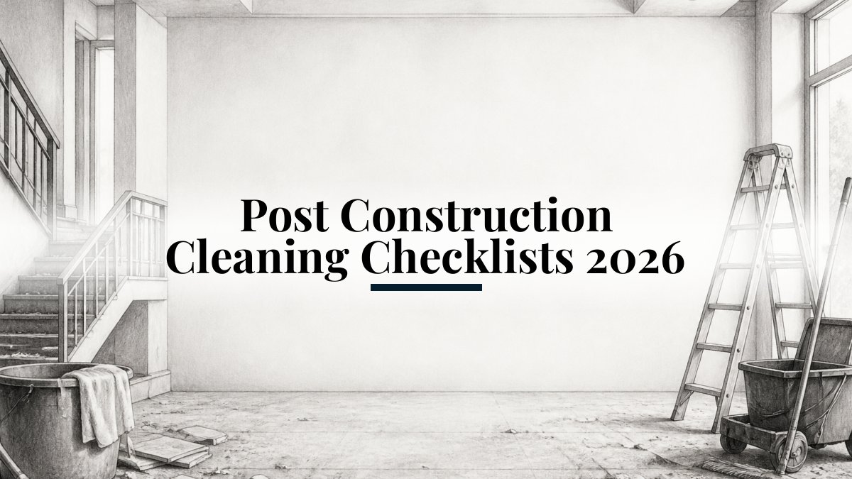 Post Construction Cleaning Checklists 2026