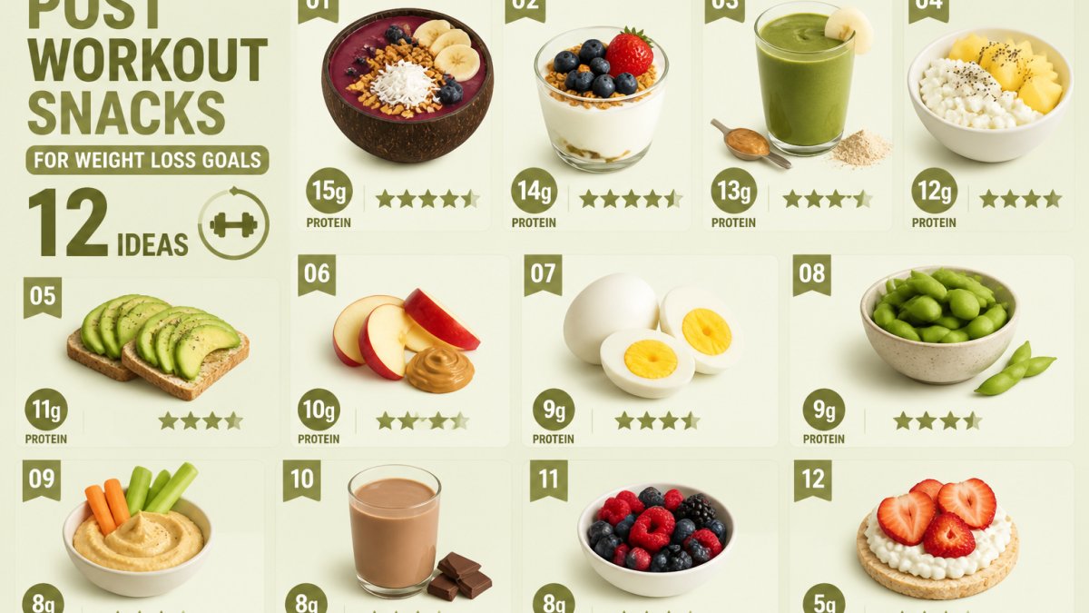 Post Workout Snacks for Weight Loss Goals: 12 Ideas