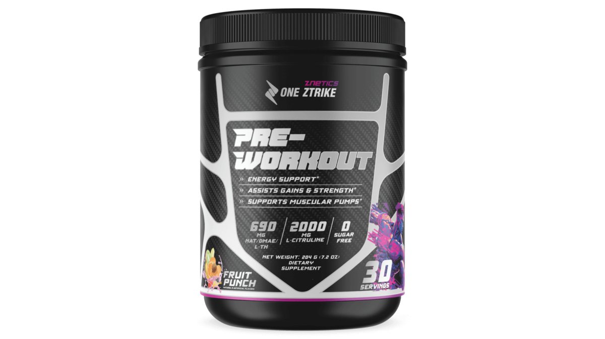 Pre-Workout Fruit Punch | Creatine, Nitric Oxide & Amino Acids | ONE ZTRIKE