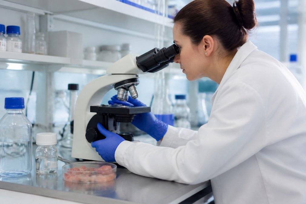 Professional illustration showing Researcher for premium peptides for injury