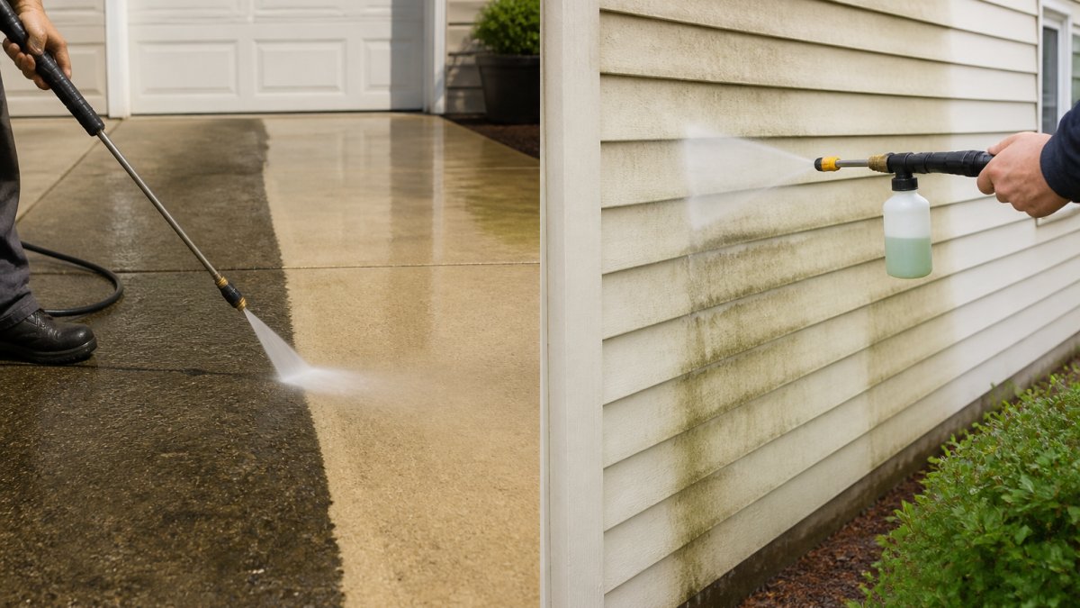Pressure Washing vs Soft Washing: Which Service Suits Your Property