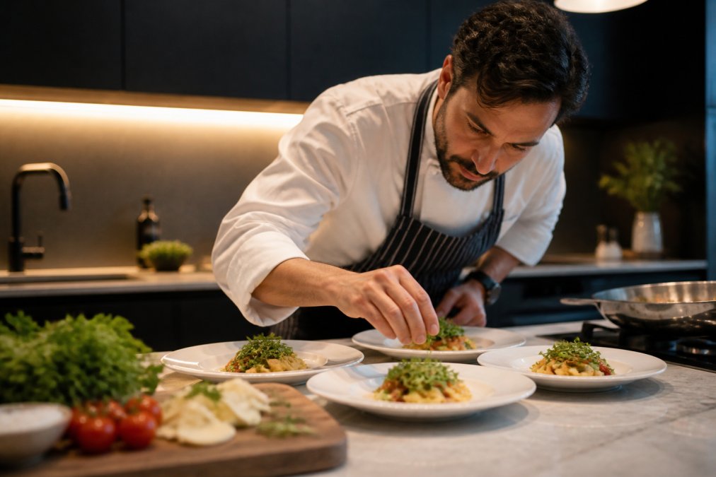 Professional illustration showing Professional for private chef catering costs