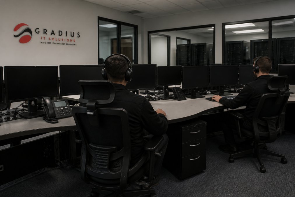 Proactive Cybersecurity for Hybrid Cloud: A How-To Guide 1 IT security team monitoring identity dashboards for proactive cybersecurity hybrid cloud management.