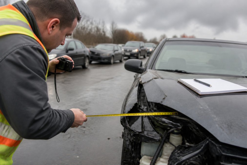 Professional illustration showing Accident for professional accident review
