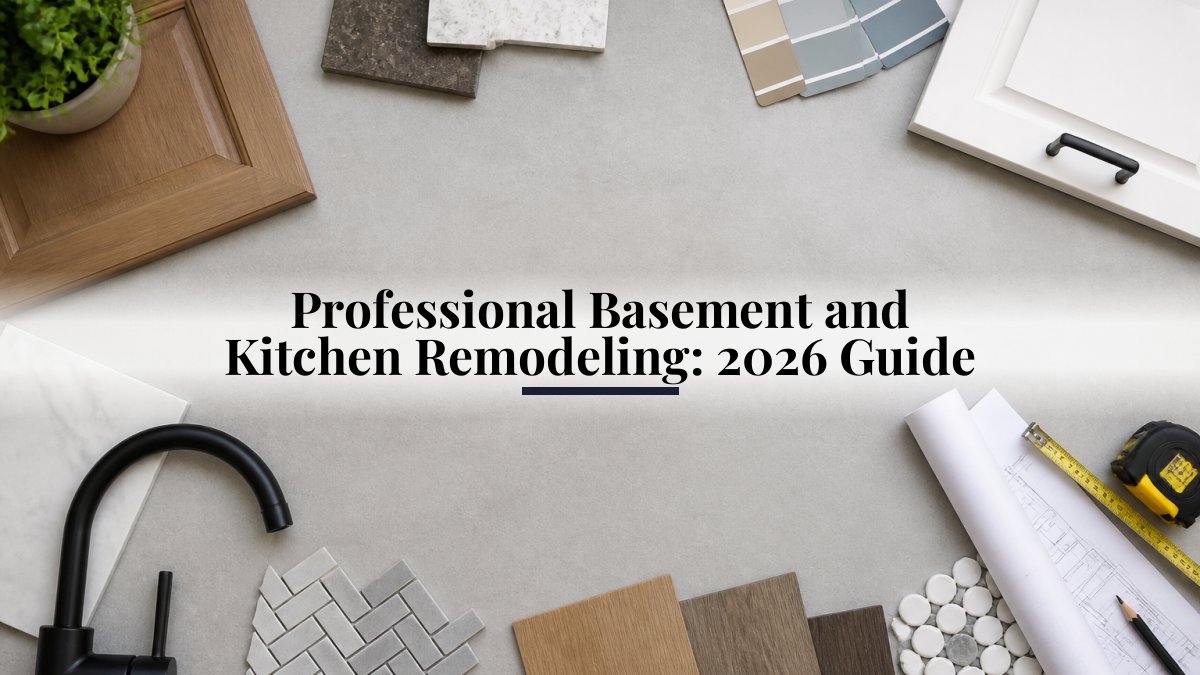 Professional Basement and Kitchen Remodeling: 2026 Guide