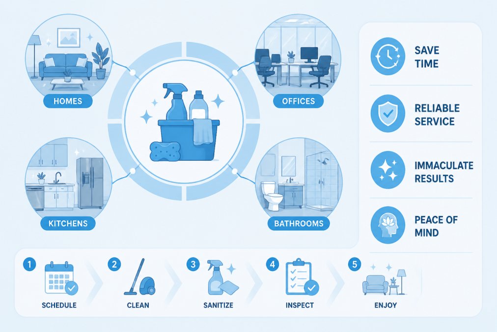 Professional Cleaning for Homes and Offices: Stress-Free Maintenance