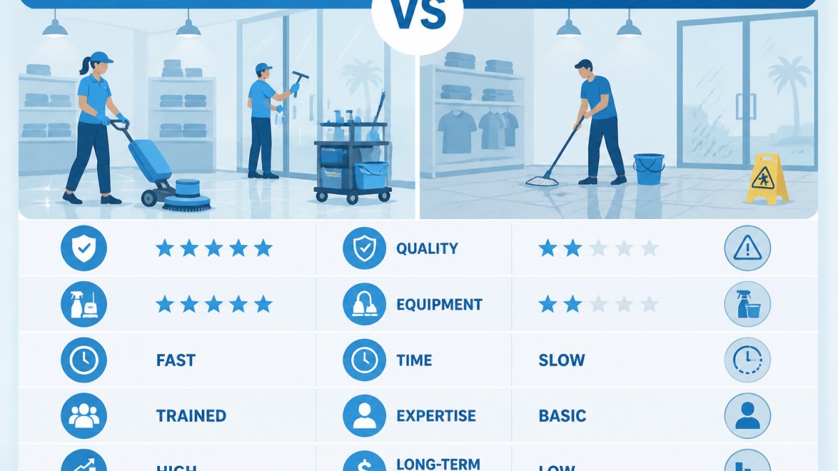 Professional Cleaning vs DIY Retail Maintenance