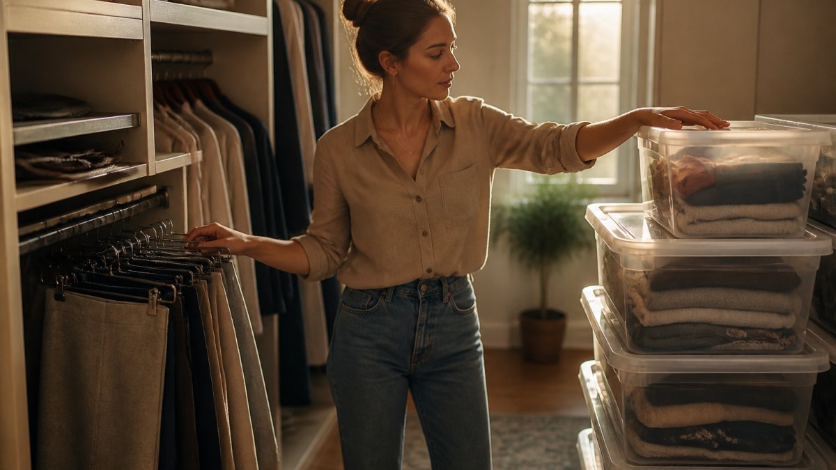 Infographic comparing durability and fit of custom versus DIY closet organization systems.