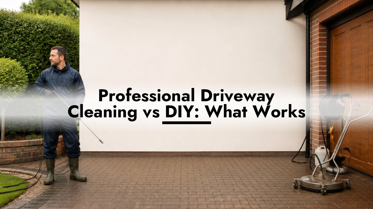 Professional Driveway Cleaning vs DIY: What Works