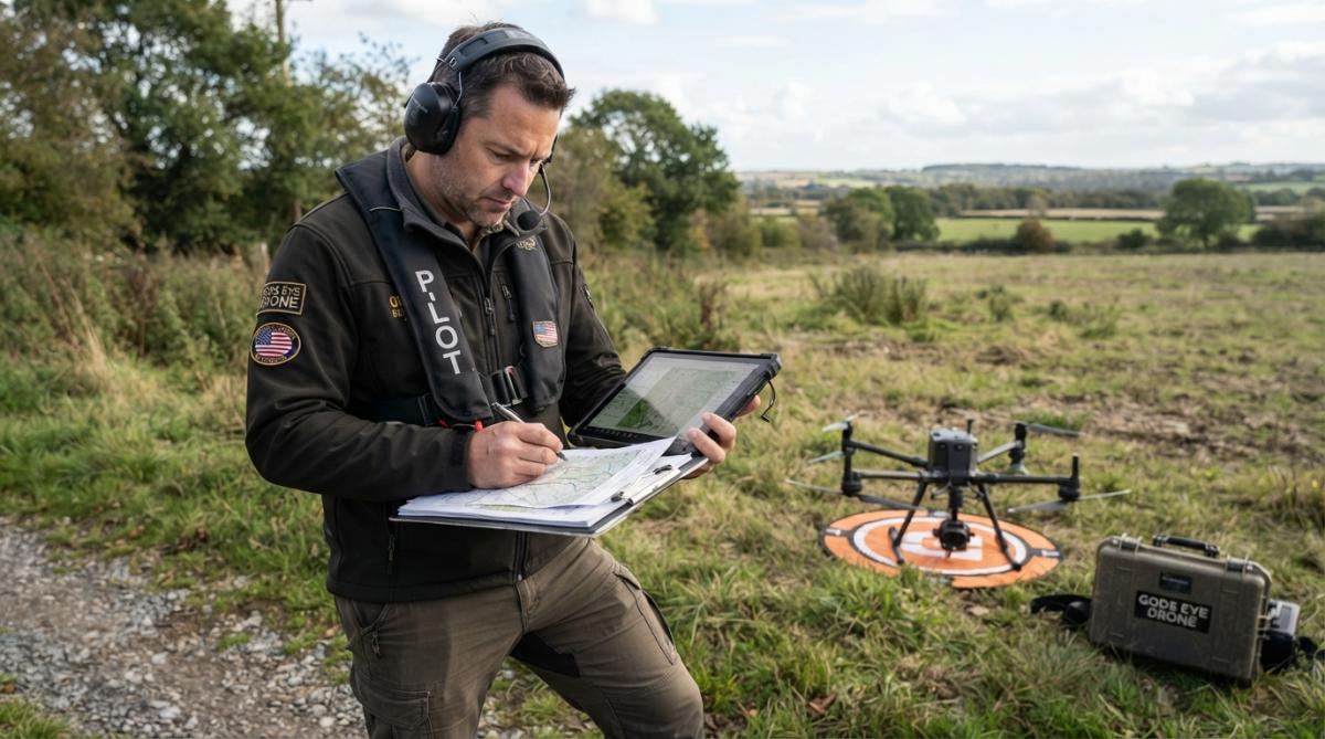 Professional illustration showing professional drone service deliverables timeline