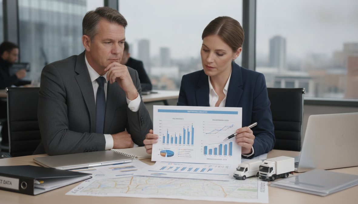 Professional illustration showing professional fleet management consultancy services