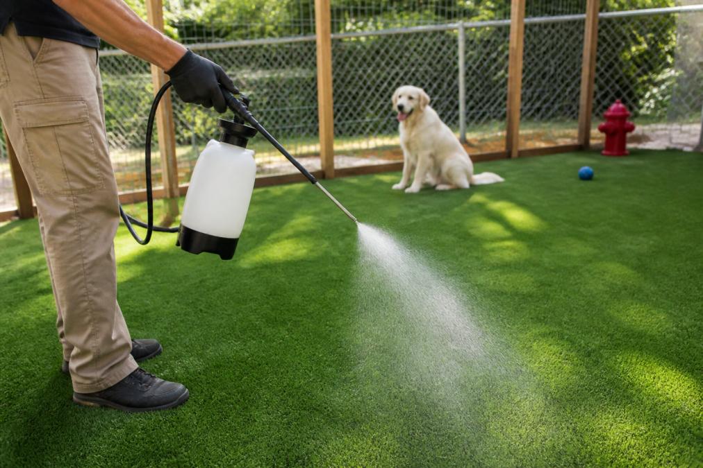 Step-by-step visual guide for Person for professional turf cleaning tools