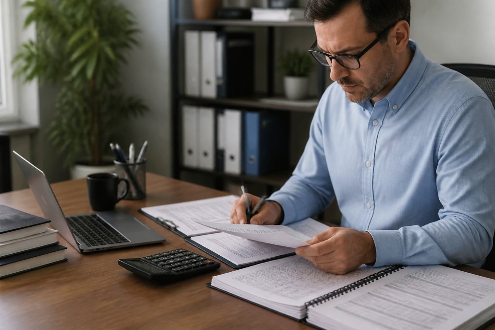 Professional illustration showing Professional for property management accounting outsourcing