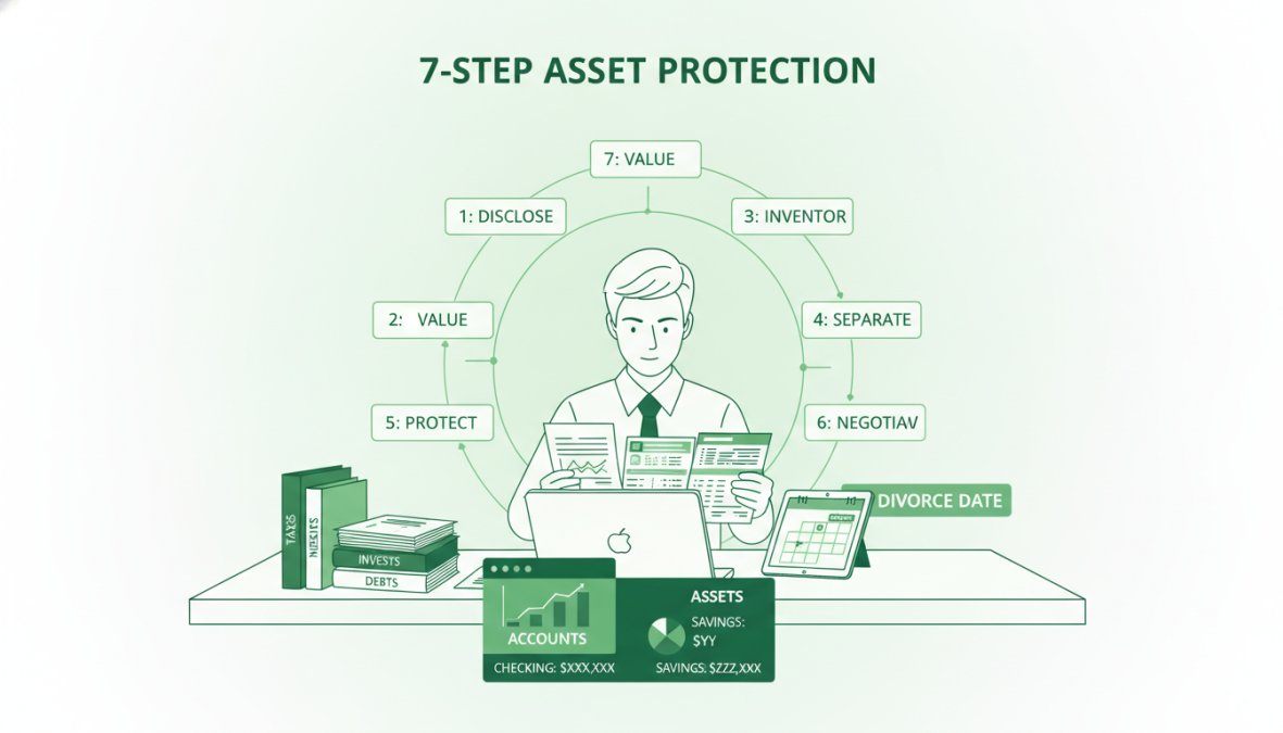 Step-by-step visual guide for protect assets michigan divorce