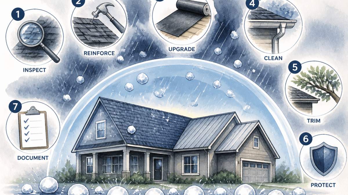 Protect Roof From Hail Damage: A 7-Step Guide