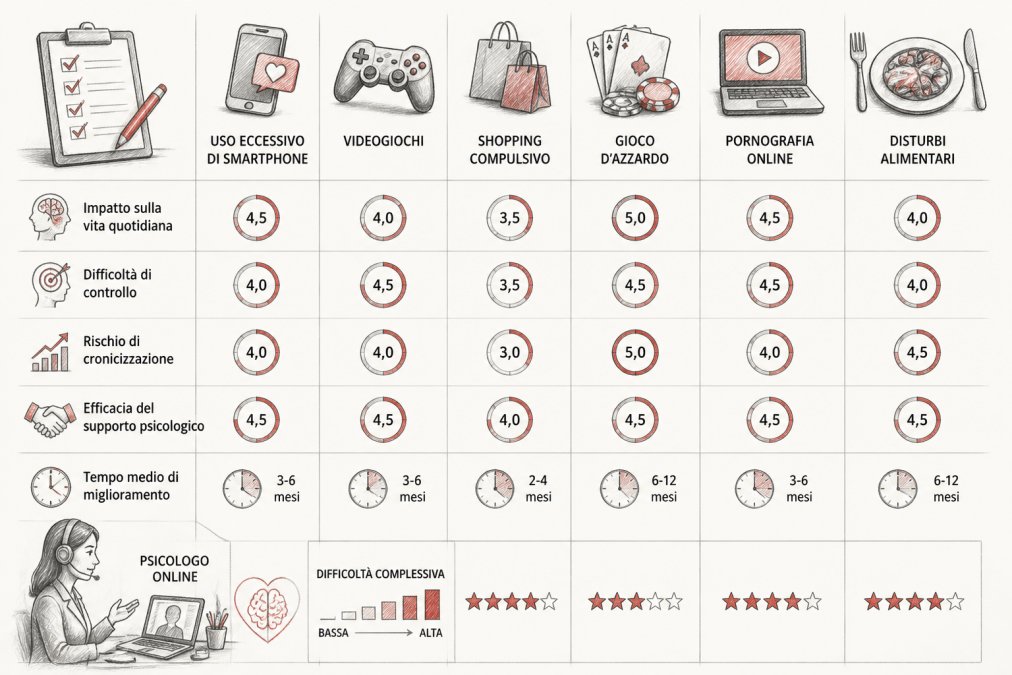 Psicologo online per dipendenze comportamentali